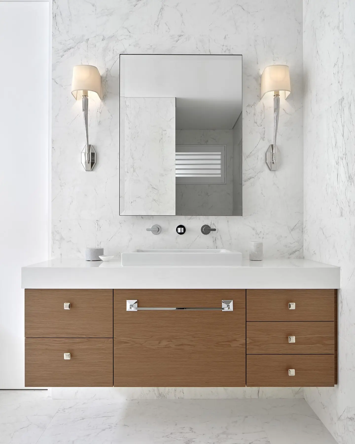 Bathroom vanity in an Applecross House designed by JF Design