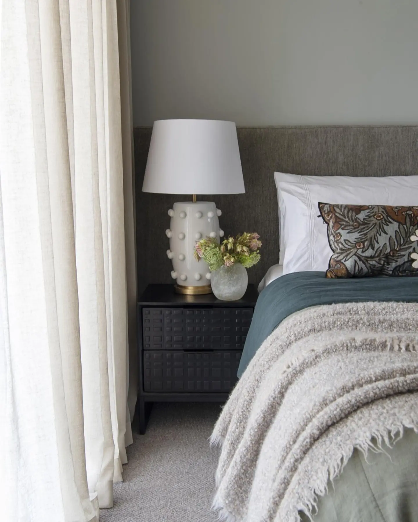 Bed in a Mount Lawley penthouse designed by JF Design