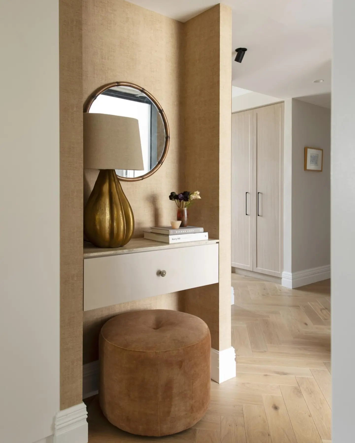 Entry hallway at a Mount Lawley residence designed by JF Design